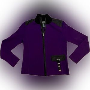 Purple Women's Jacket with Black Accents